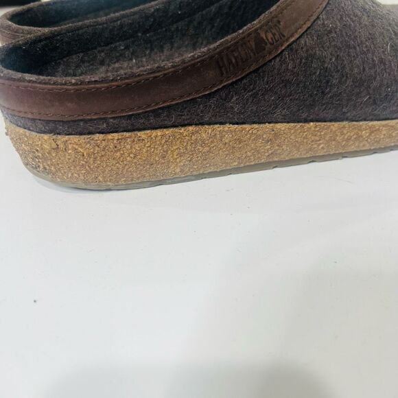 Haflinger Grizzly GZL Smoky Brown Pure Wool Clogs Unisex Sz 43 (womens size 12) - Picture 8 of 10